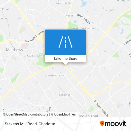 Stevens Mill Road map