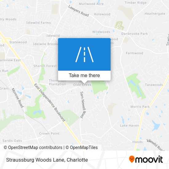 Straussburg Woods Lane map