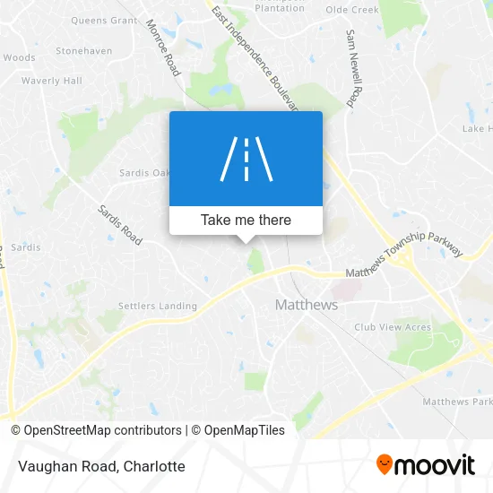 Vaughan Road map