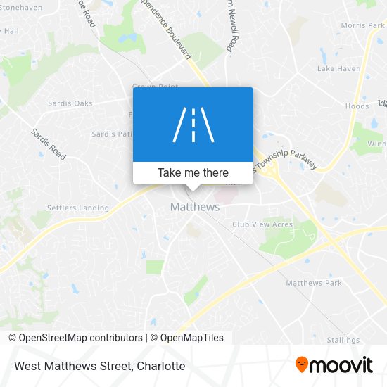 West Matthews Street map