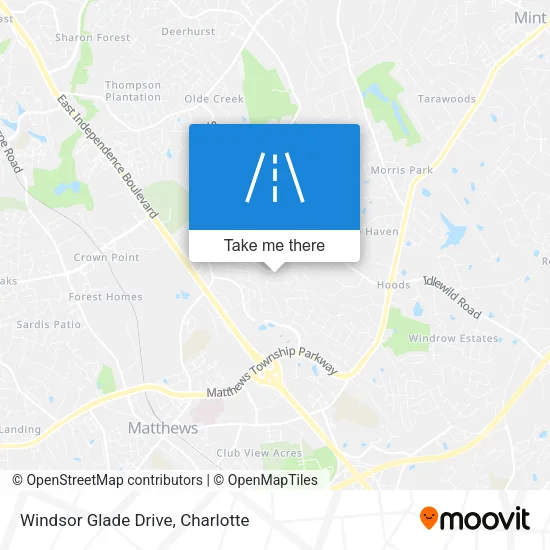 Windsor Glade Drive map