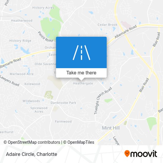 Mapa de Adaire Circle
