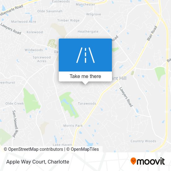 Mapa de Apple Way Court