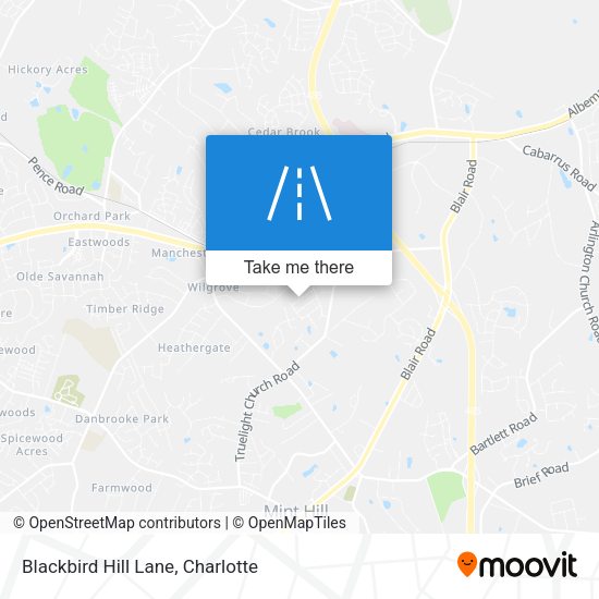 Mapa de Blackbird Hill Lane
