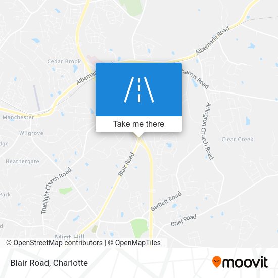 Mapa de Blair Road