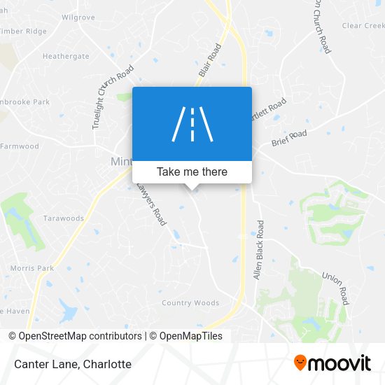 Mapa de Canter Lane