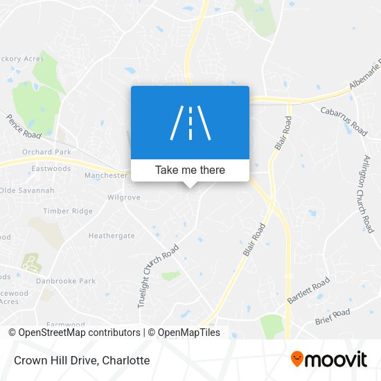Mapa de Crown Hill Drive