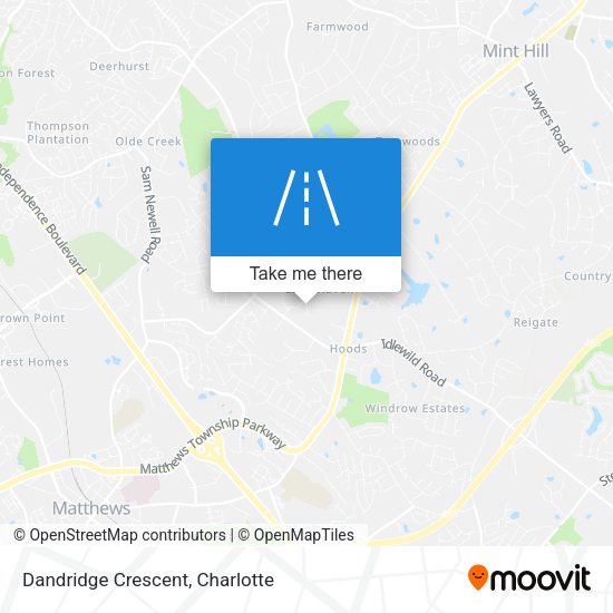 Mapa de Dandridge Crescent