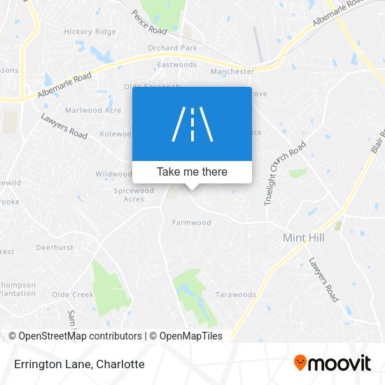 Mapa de Errington Lane