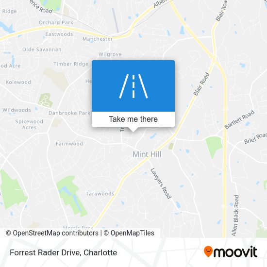 Forrest Rader Drive map