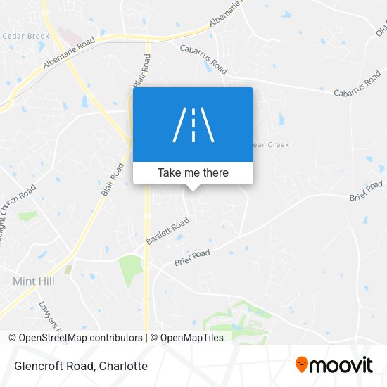 Mapa de Glencroft Road