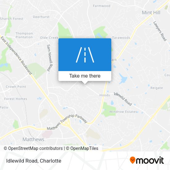 Mapa de Idlewild Road