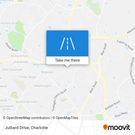 Mapa de Julliard Drive