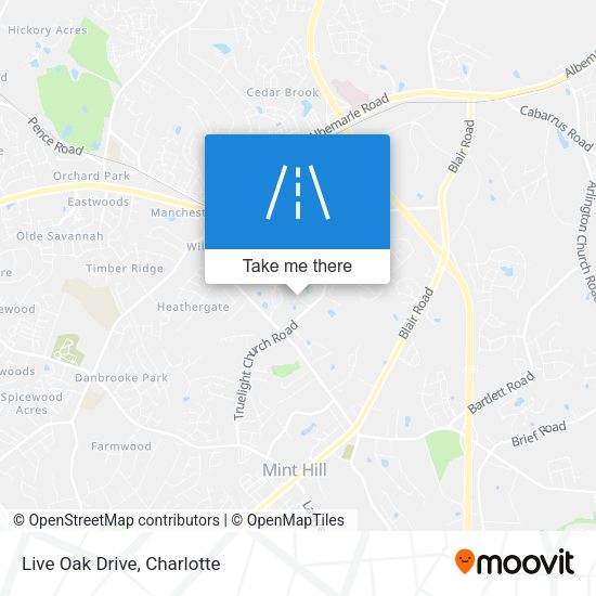 Mapa de Live Oak Drive