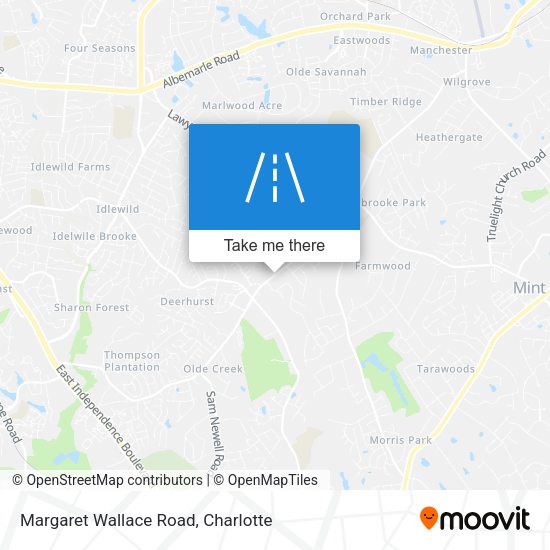 Mapa de Margaret Wallace Road