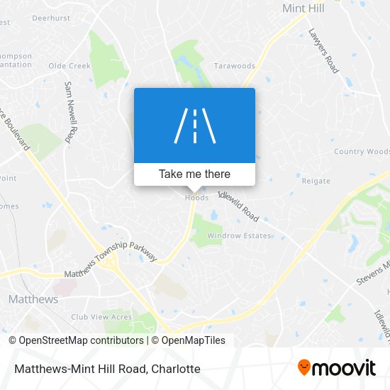 Mapa de Matthews-Mint Hill Road