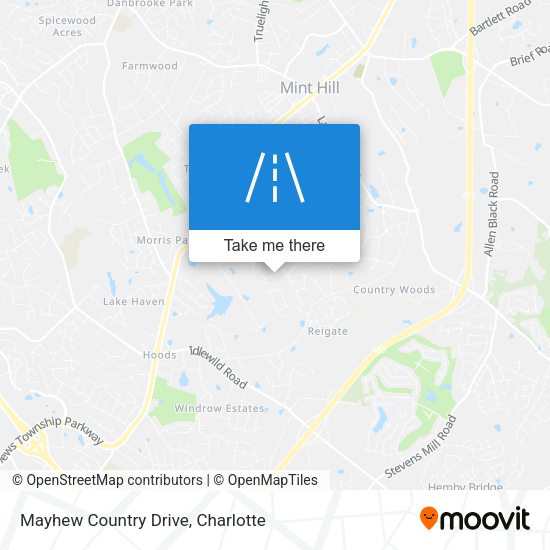 Mayhew Country Drive map