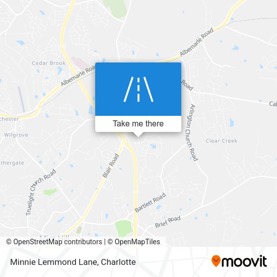 Minnie Lemmond Lane map