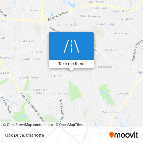 Mapa de Oak Drive