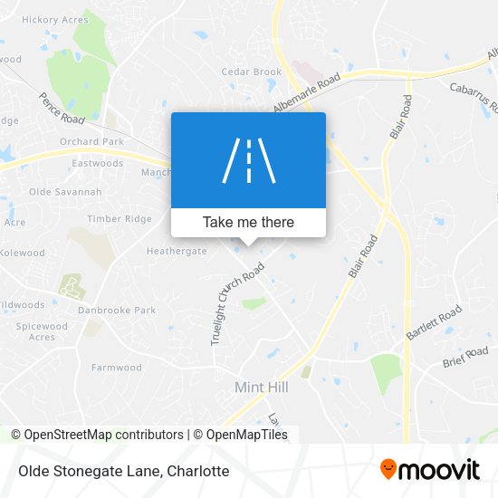 Olde Stonegate Lane map
