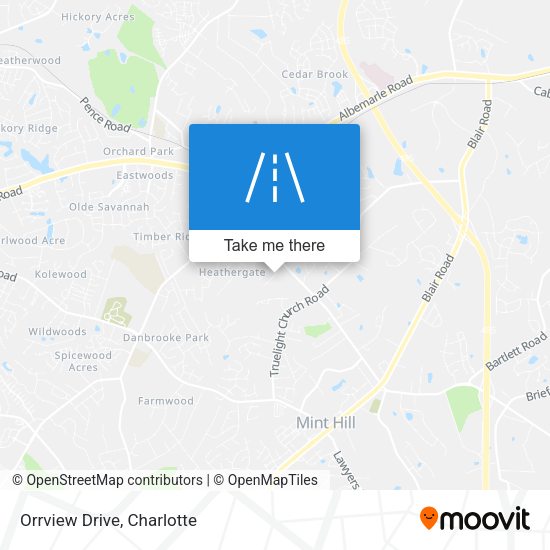 Mapa de Orrview Drive