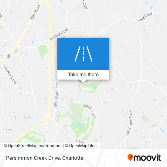 Persimmon Creek Drive map