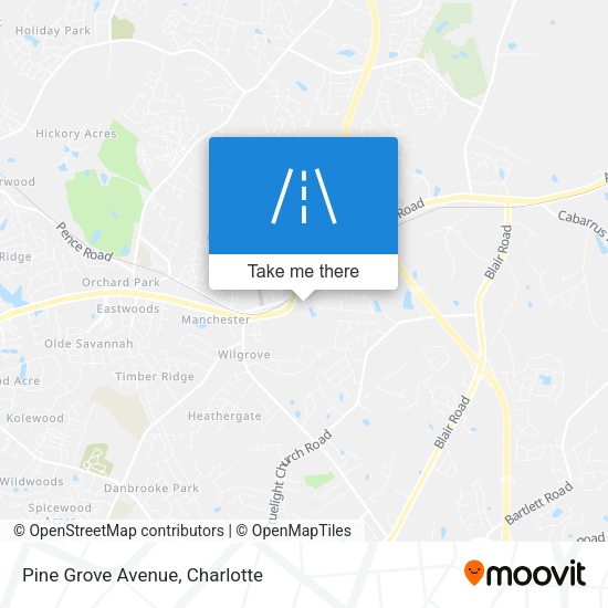 Pine Grove Avenue map