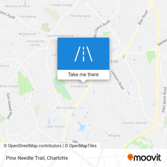 Pine Needle Trail map