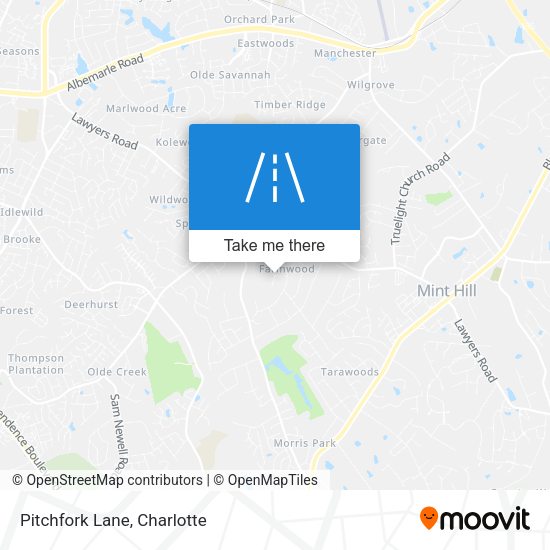 Mapa de Pitchfork Lane