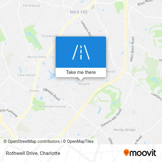Rothwell Drive map