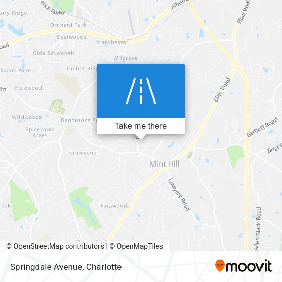 Mapa de Springdale Avenue