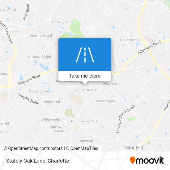 Stately Oak Lane map