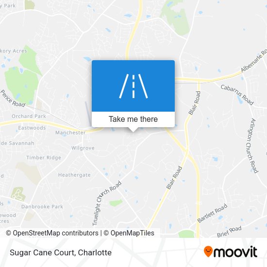 Sugar Cane Court map
