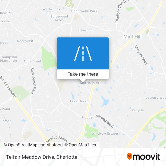 Telfair Meadow Drive map
