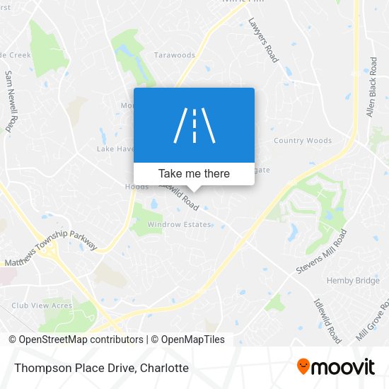 Thompson Place Drive map