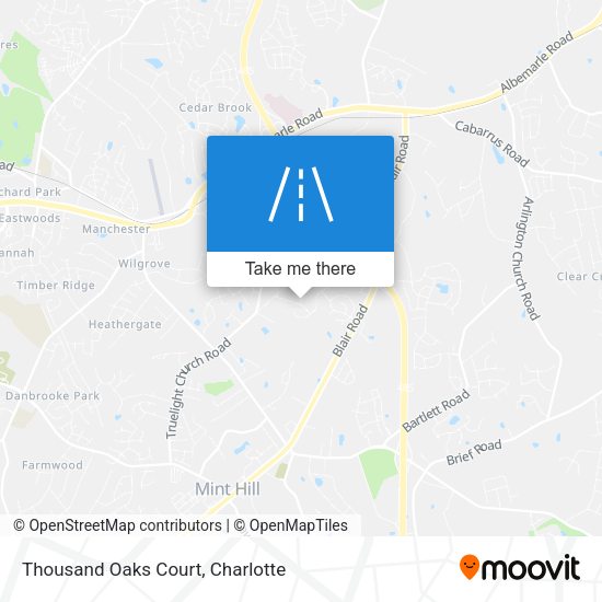 Thousand Oaks Court map