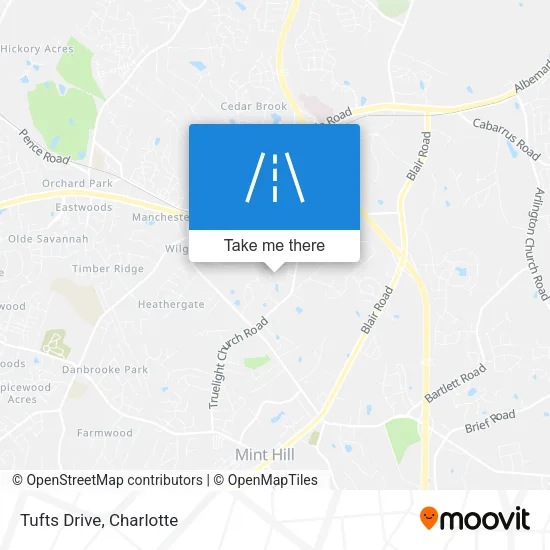 Tufts Drive map