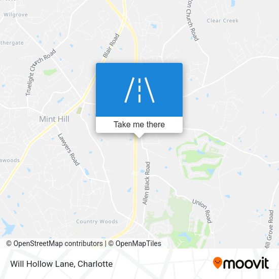 Mapa de Will Hollow Lane