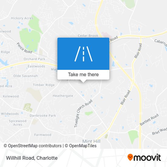 Mapa de Willhill Road