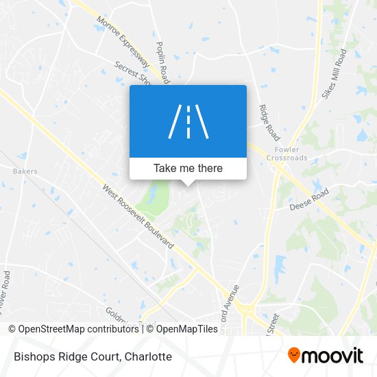Mapa de Bishops Ridge Court