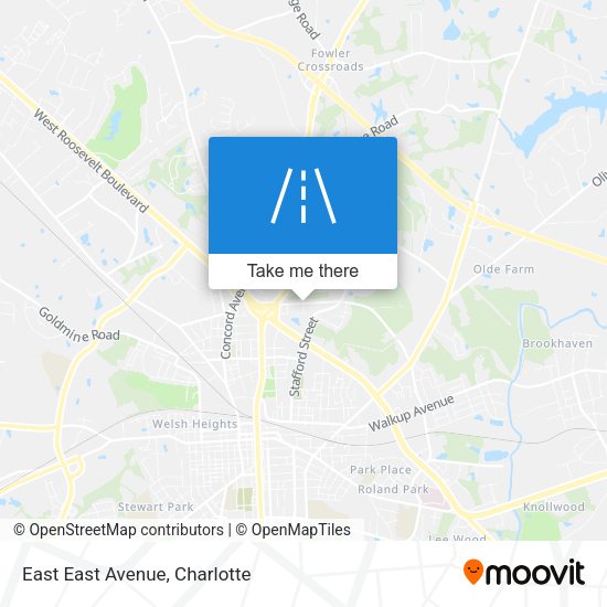 East East Avenue map