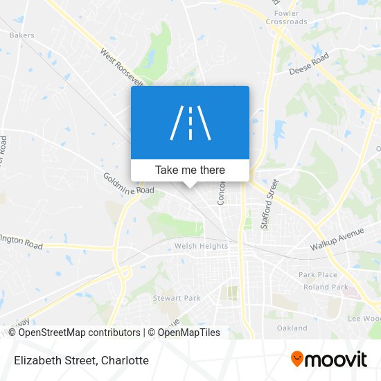 Elizabeth Street map