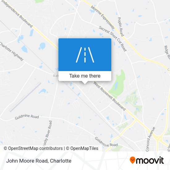 Mapa de John Moore Road