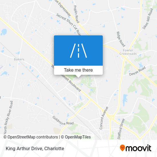King Arthur Drive map