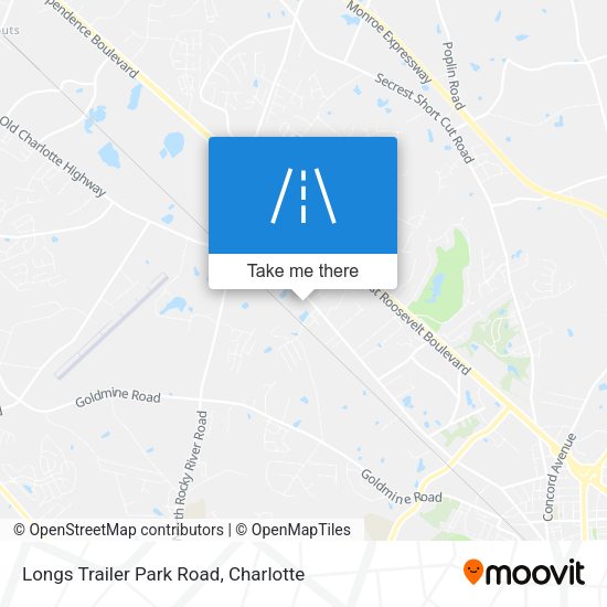 Longs Trailer Park Road map