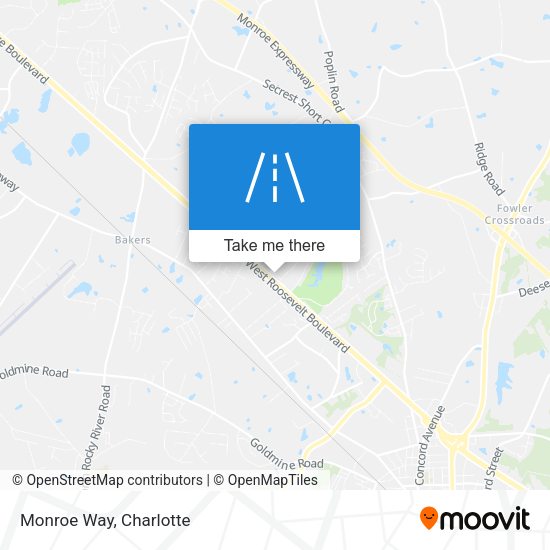 Mapa de Monroe Way