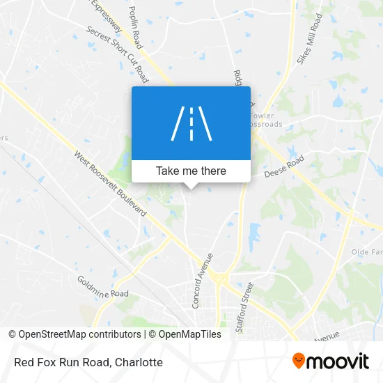 Red Fox Run Road map