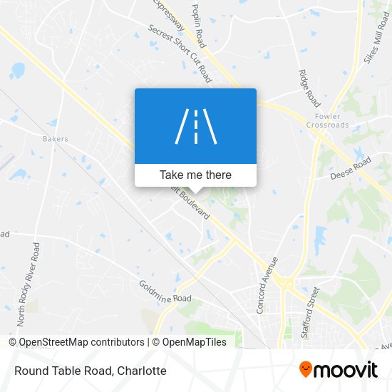 Mapa de Round Table Road