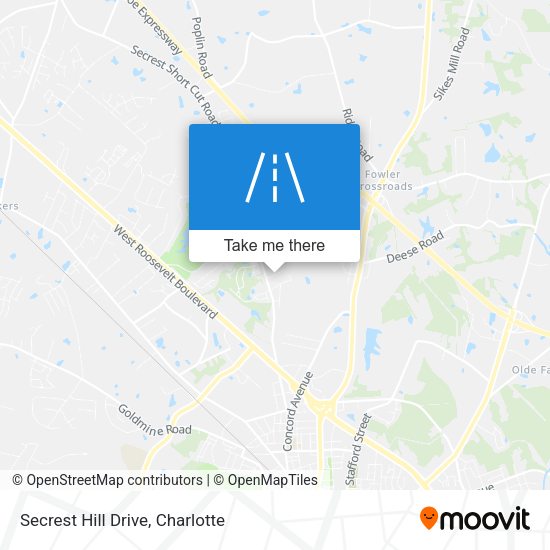 Secrest Hill Drive map