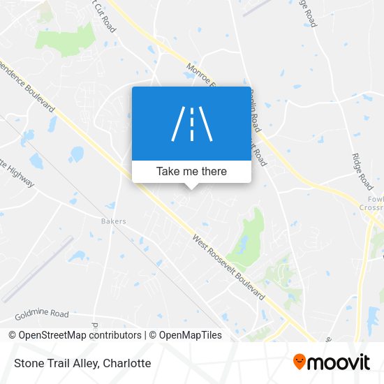 Stone Trail Alley map